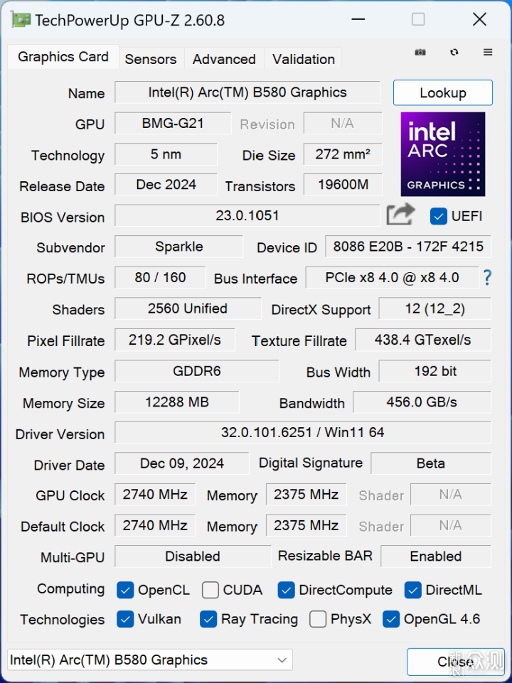 性能大幅提升，撼与科技 Intel Arc B580 首发_新浪众测