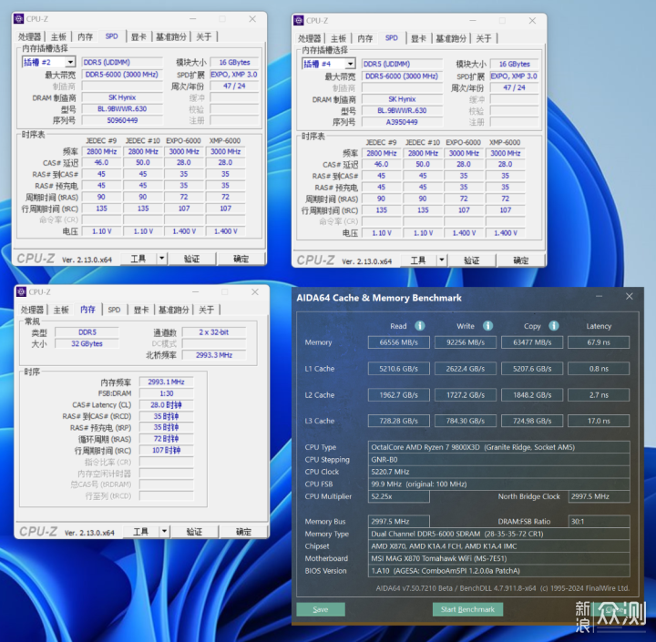 解锁98X3D最佳搭档！ X870 TOMAHAWK WIFI主板_新浪众测