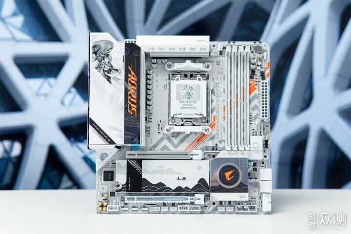 千兆字节B850m Aorus Elite Wifi7冰