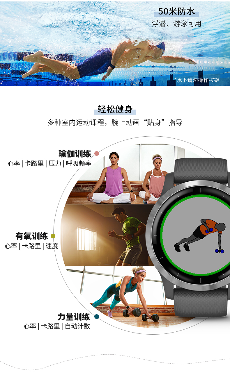 GarminVenu/Active智能手表免费试用,评测