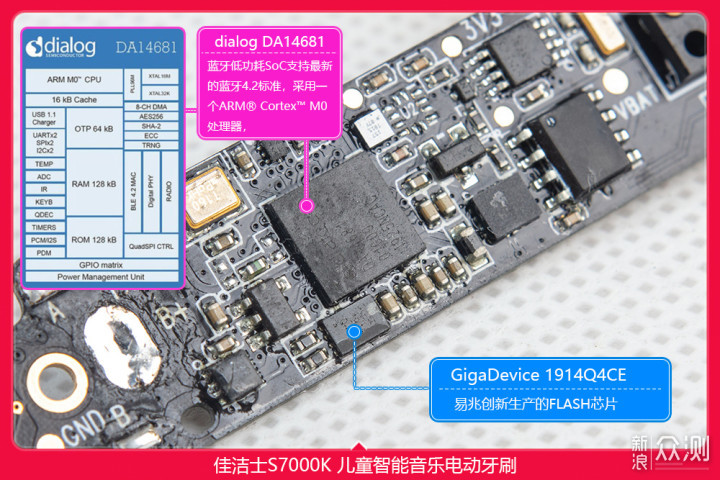 佳洁士首款智能音乐儿童牙刷S7000K拆机_新浪众测