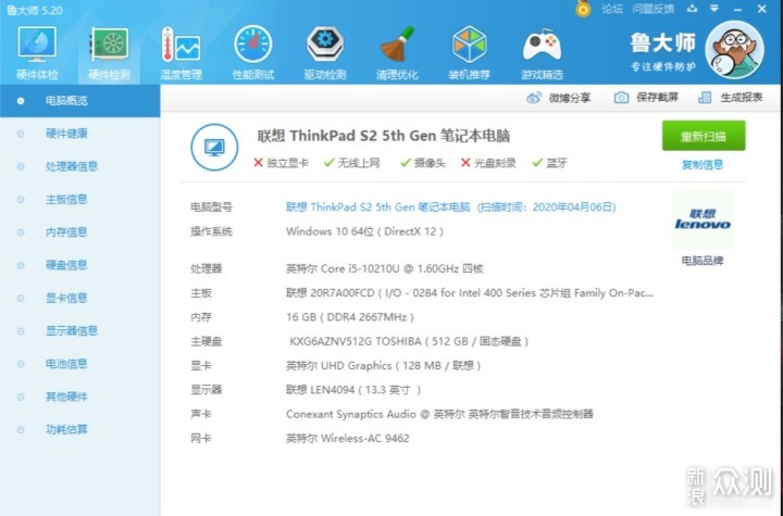 【ThinkPad新品试用】S2 2020款，年轻有活力_新浪众测