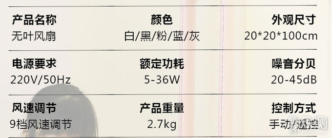 安美瑞A7无叶电风扇，体验静音舒适的凉爽夏季_新浪众测