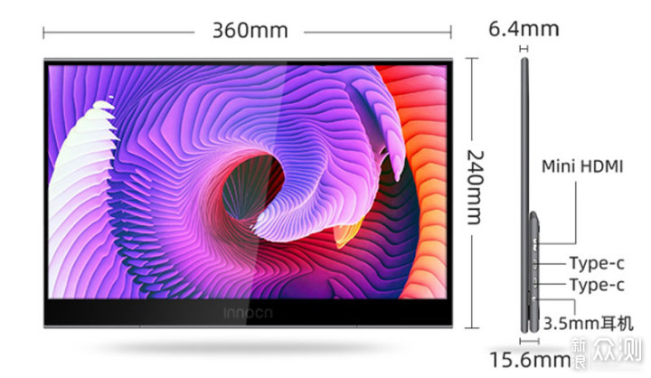 4K好色彩与极佳便携性：INNOCN便携显示器评测_新浪众测