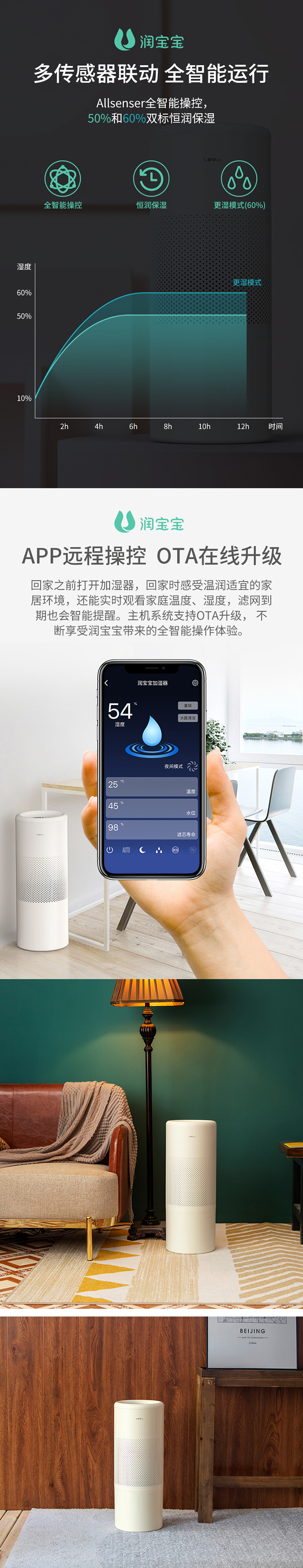 芬兰LIFAair全智能净化加湿器免费试用,评测