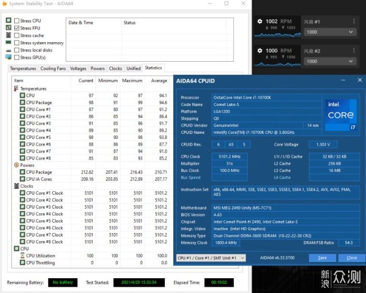 ROG神风XF120等五款风扇恩杰X73与D15S下比较_新浪众测