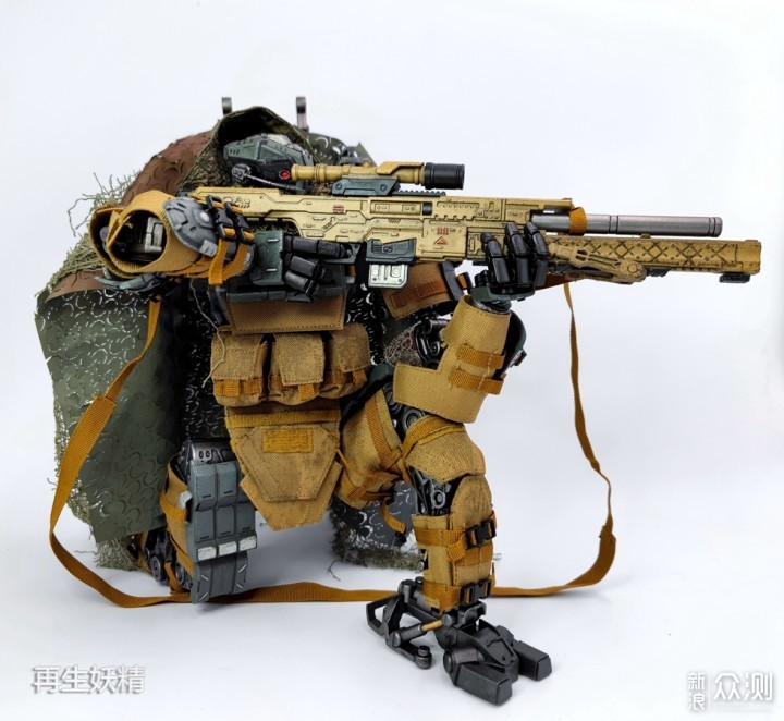 JOYTOY暗源1/18战慑04远程狙击型机甲开箱把玩_新浪众测