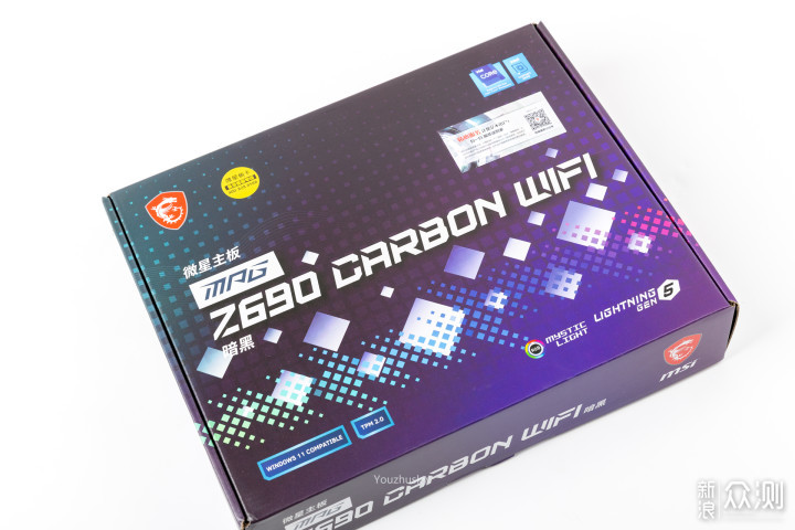 12900KS座驾—微星Z690CARBON暗黑板开箱分享_新浪众测