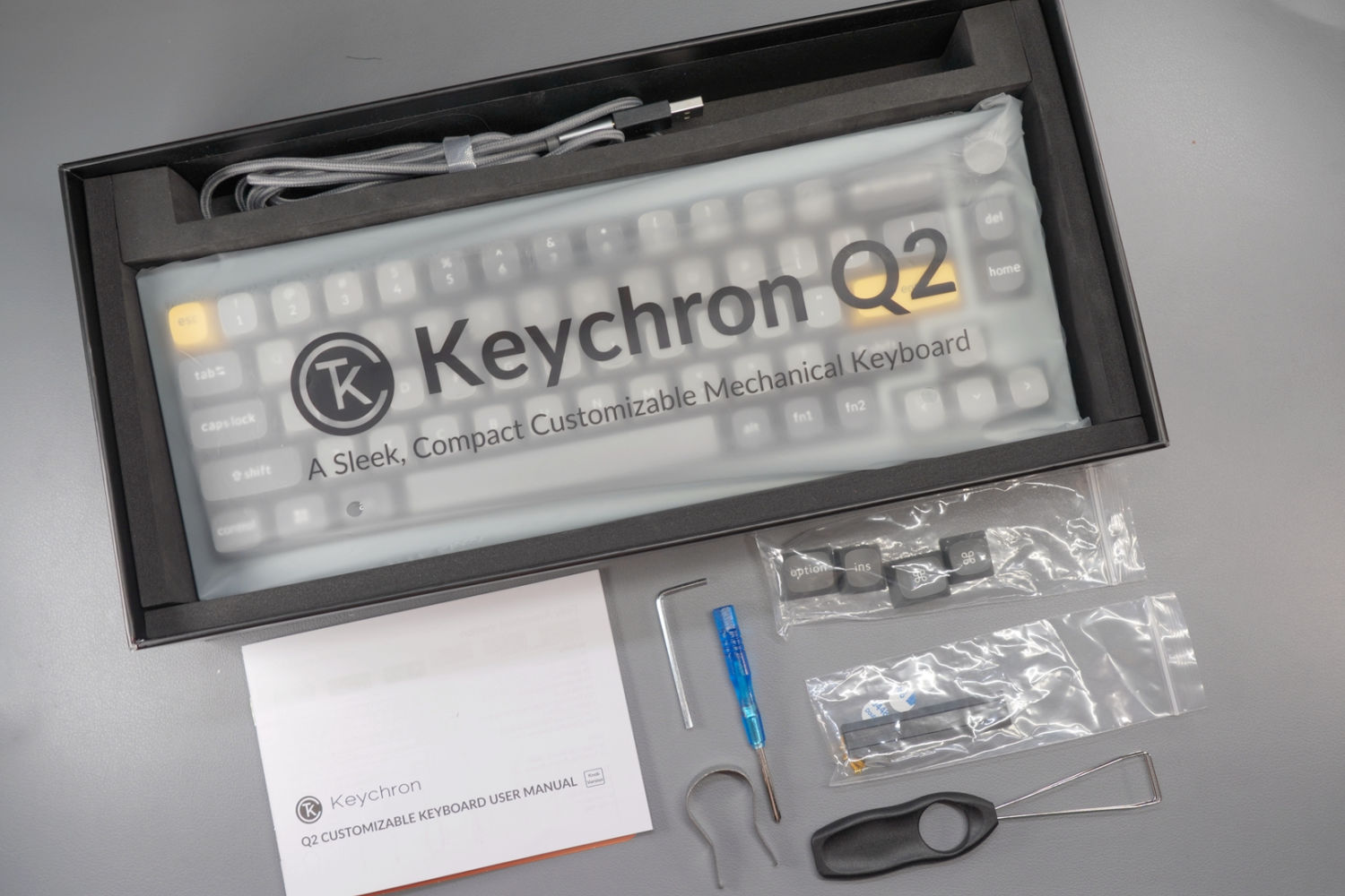  800+的高颜值铝坨坨  KEYCHRON Q2键盘