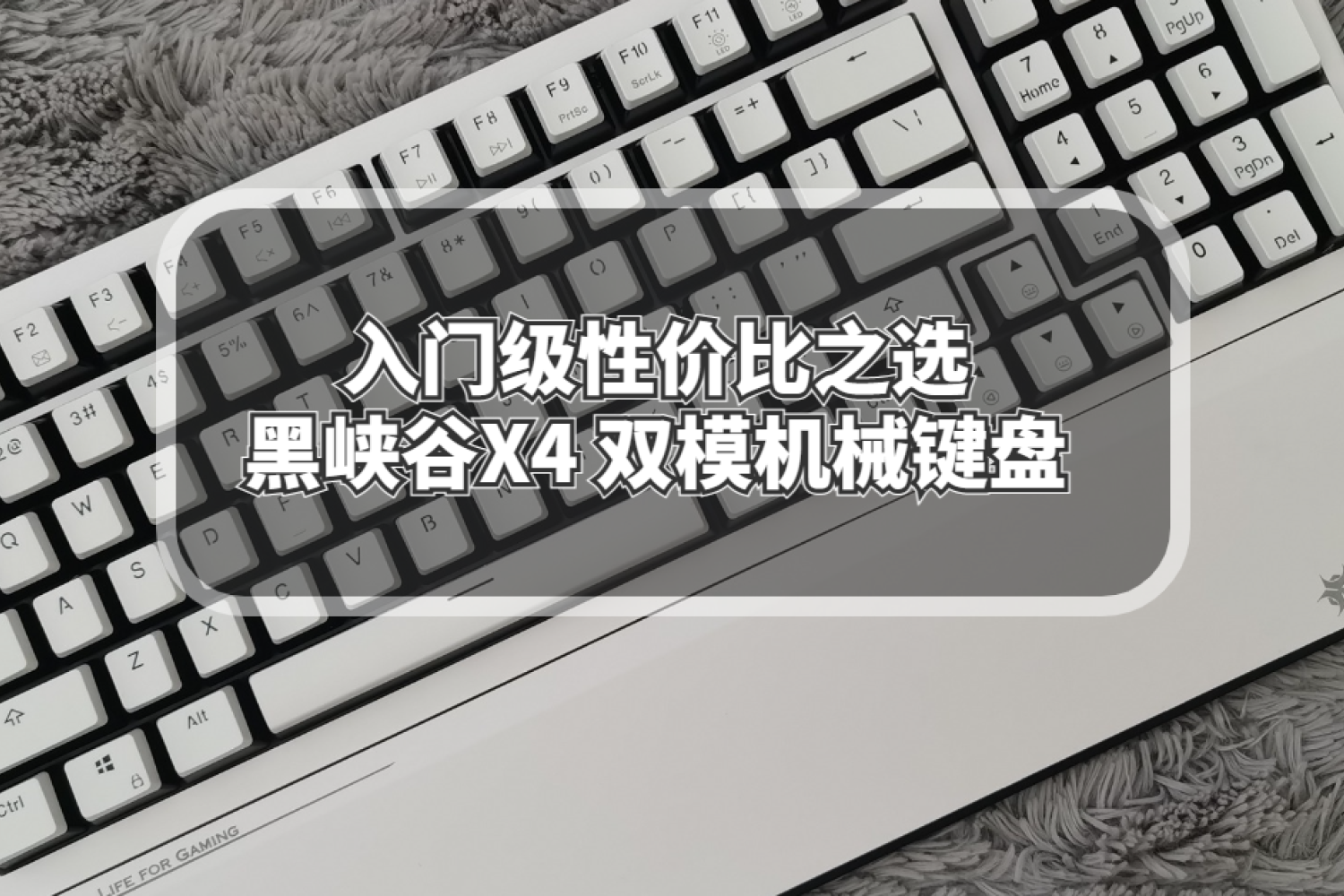 入门级性价比之选黑峡谷X4 双模机械键盘体验