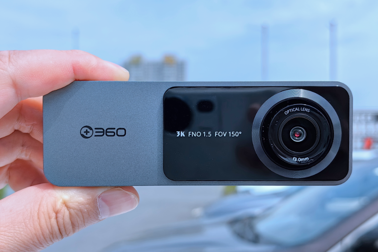 360行车记录仪K580：支持150°超大广角拍摄