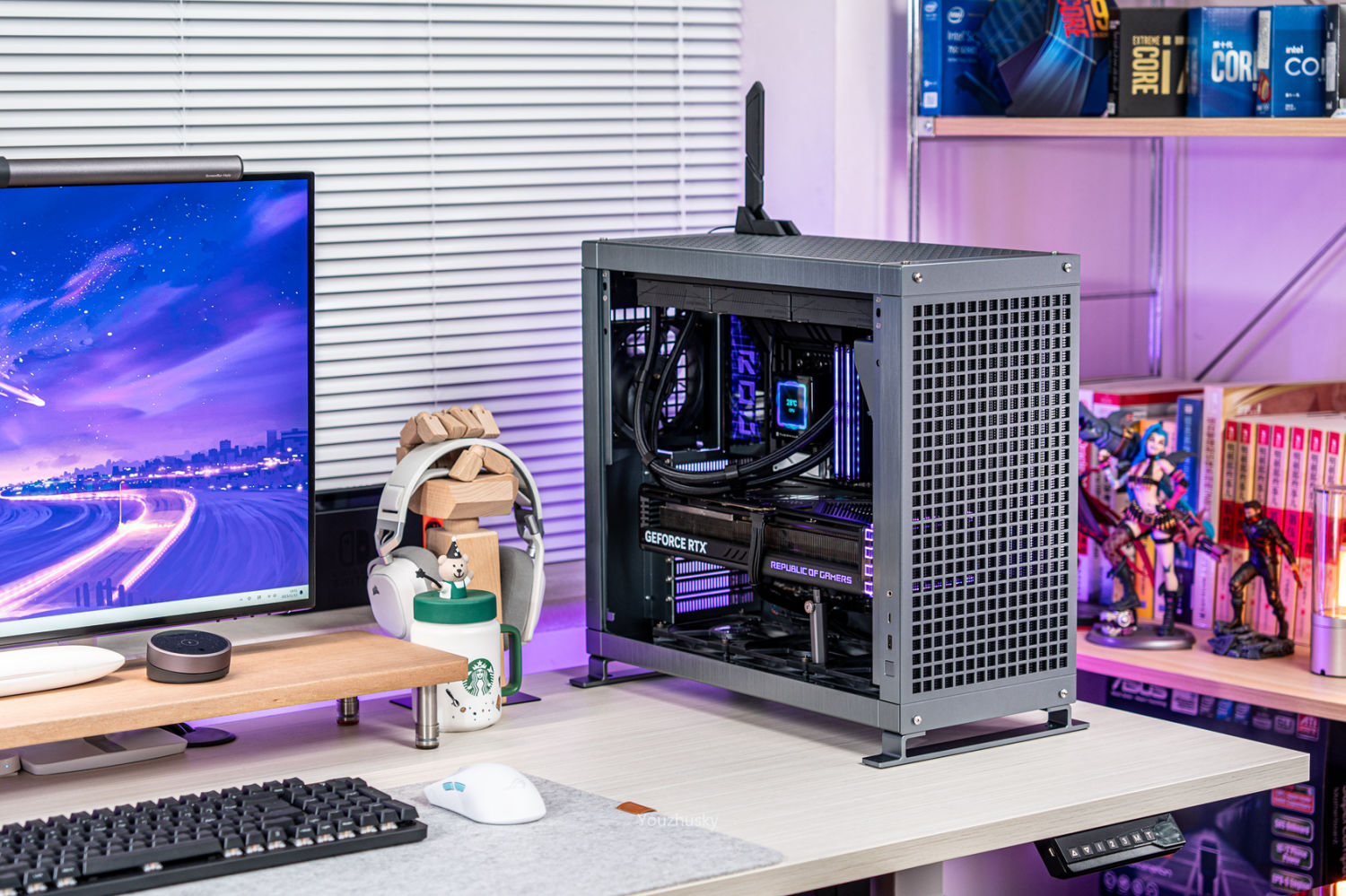 钛灰长方体-Z790DARKHERO+ABEE PIXELONE装机