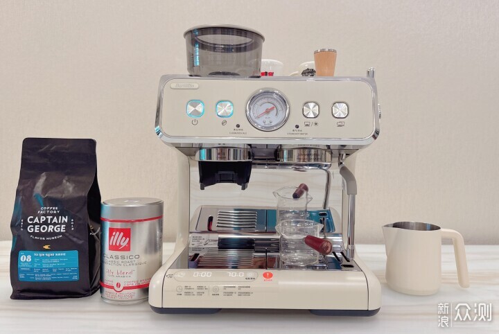 百胜图2SAP研磨一体智能半自动咖啡机深度体验_新浪众测
